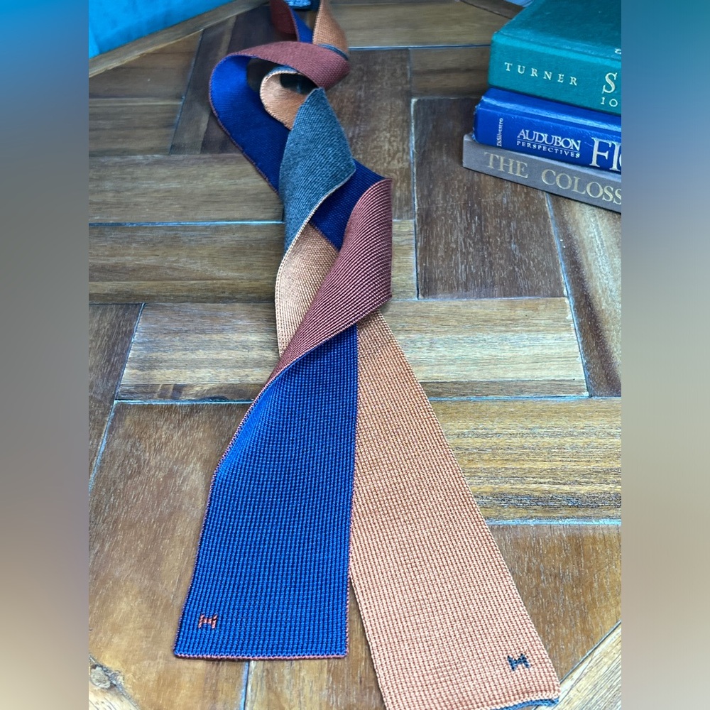 Hermes Multicolor Knit 4 Temps Tie